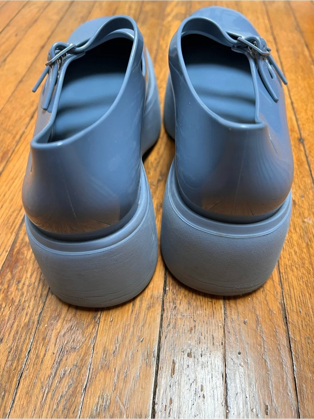 Melissa Blue Platform Mary Jane Shoes - Picture 3 of 7